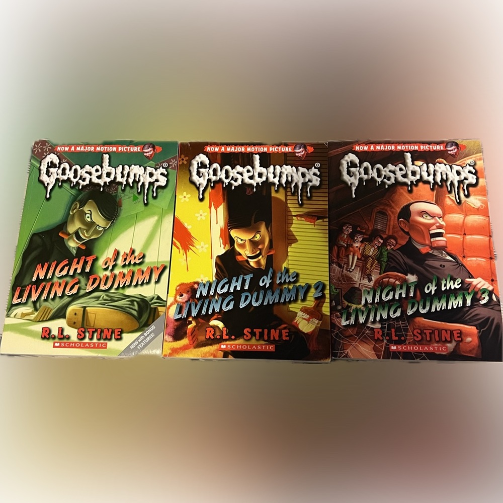 Goosebumps Night of the Living Dummy book 1-3